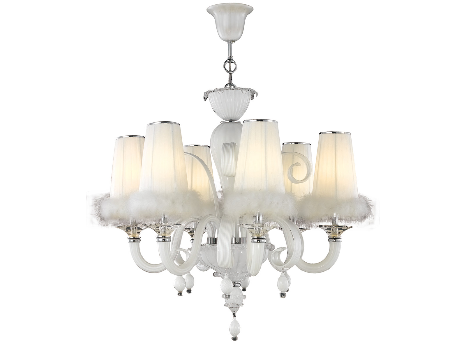 Elegant White Chandelier